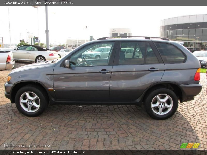 Steel Grey Metallic / Grey 2002 BMW X5 3.0i