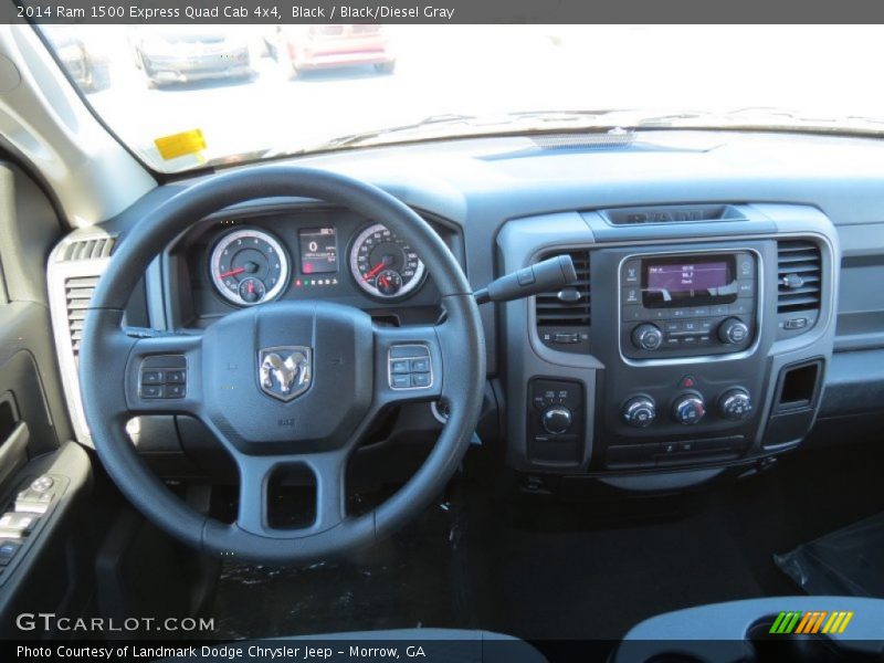 Black / Black/Diesel Gray 2014 Ram 1500 Express Quad Cab 4x4