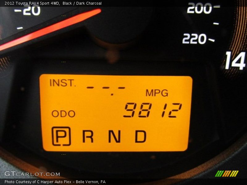 Black / Dark Charcoal 2012 Toyota RAV4 Sport 4WD