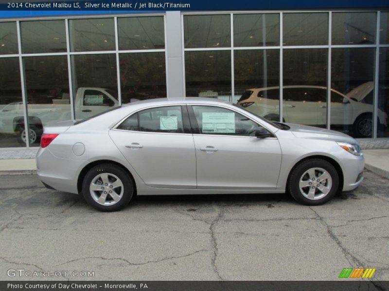Silver Ice Metallic / Jet Black/Titanium 2014 Chevrolet Malibu LS