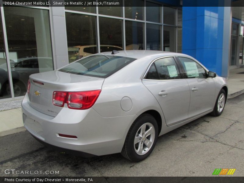 Silver Ice Metallic / Jet Black/Titanium 2014 Chevrolet Malibu LS