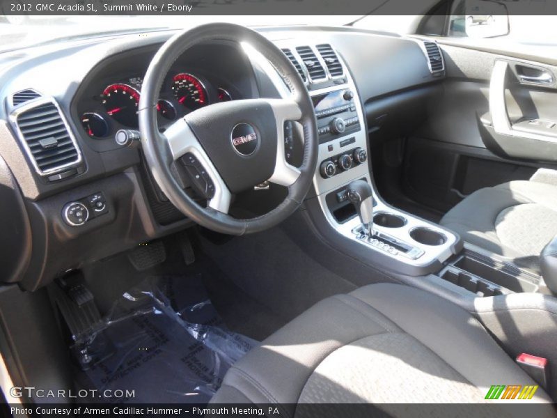 Summit White / Ebony 2012 GMC Acadia SL