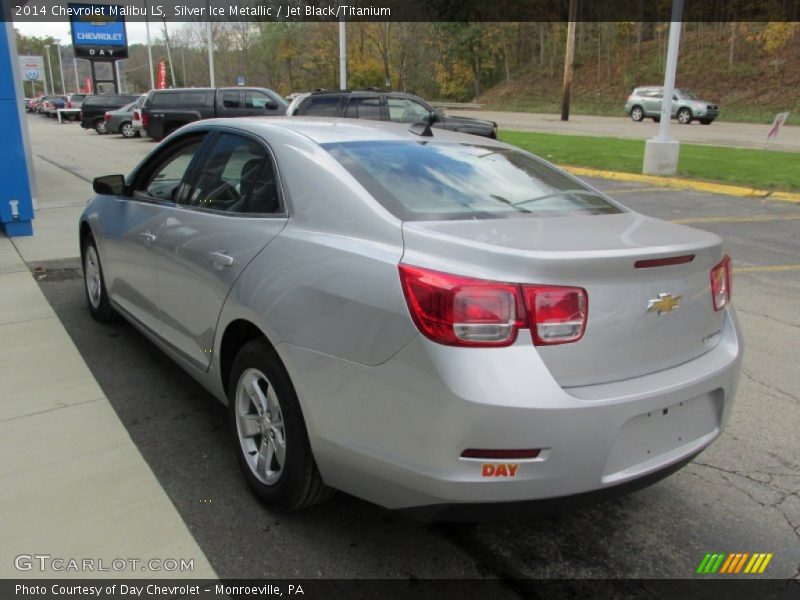 Silver Ice Metallic / Jet Black/Titanium 2014 Chevrolet Malibu LS