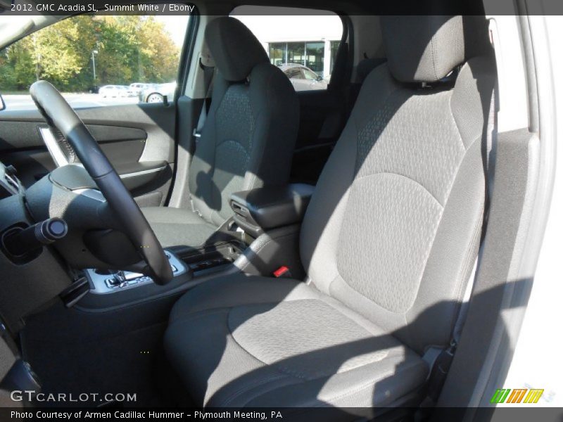 Summit White / Ebony 2012 GMC Acadia SL