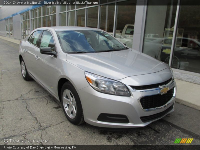 Silver Ice Metallic / Jet Black/Titanium 2014 Chevrolet Malibu LS
