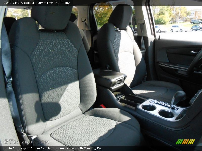 Summit White / Ebony 2012 GMC Acadia SL