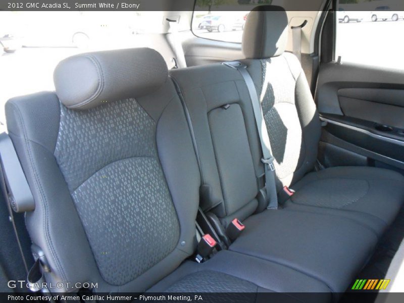 Summit White / Ebony 2012 GMC Acadia SL