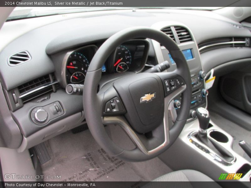 Silver Ice Metallic / Jet Black/Titanium 2014 Chevrolet Malibu LS