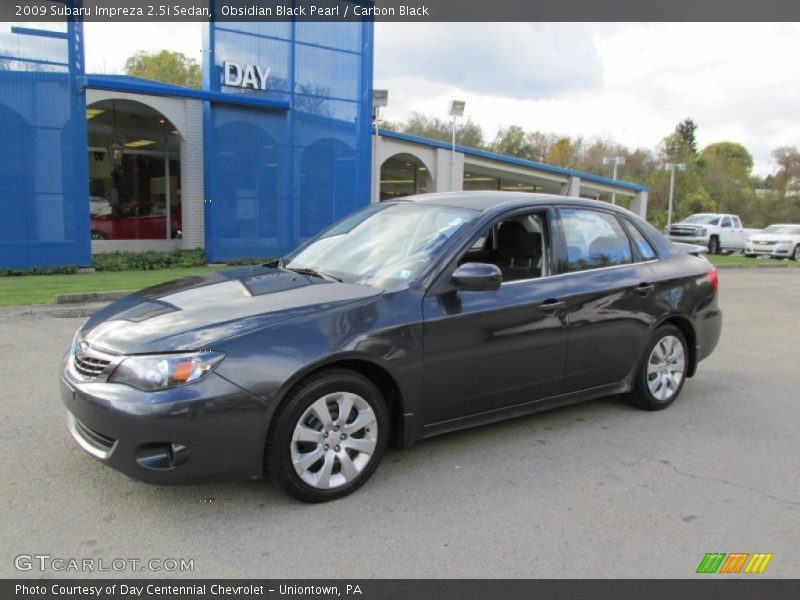 Obsidian Black Pearl / Carbon Black 2009 Subaru Impreza 2.5i Sedan