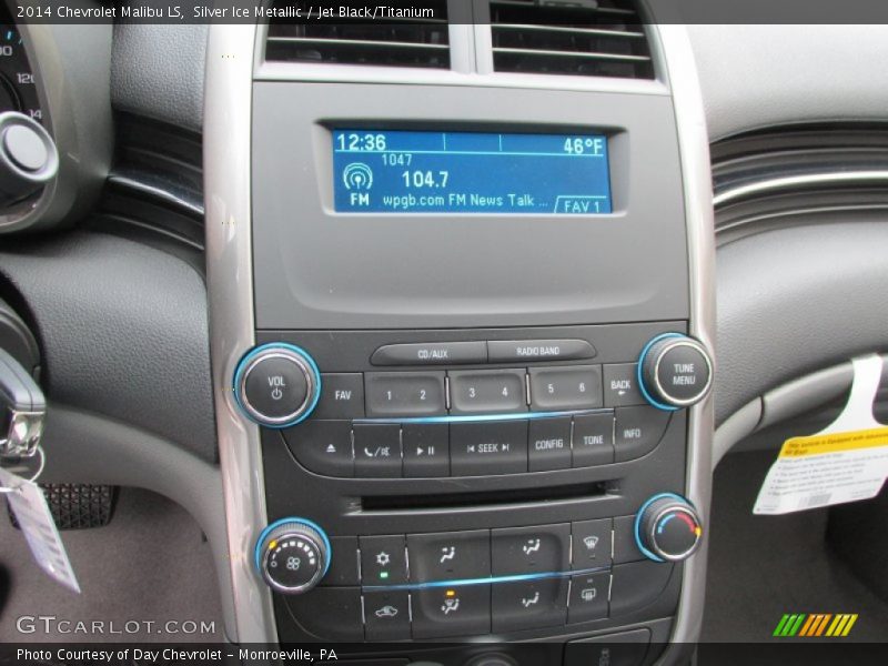 Silver Ice Metallic / Jet Black/Titanium 2014 Chevrolet Malibu LS