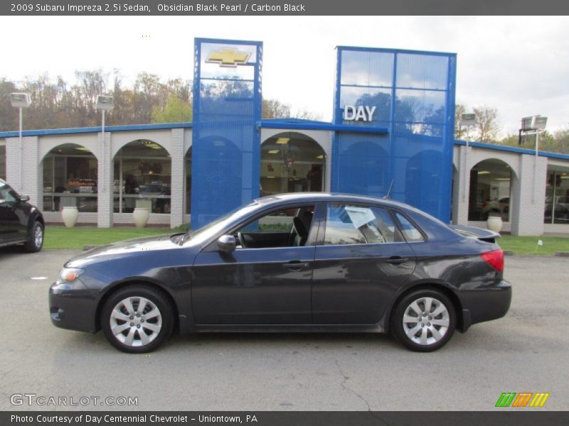 Obsidian Black Pearl / Carbon Black 2009 Subaru Impreza 2.5i Sedan