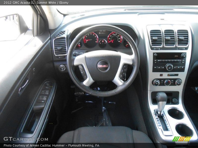 Summit White / Ebony 2012 GMC Acadia SL