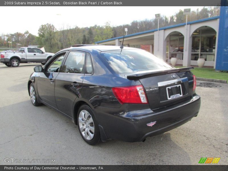 Obsidian Black Pearl / Carbon Black 2009 Subaru Impreza 2.5i Sedan