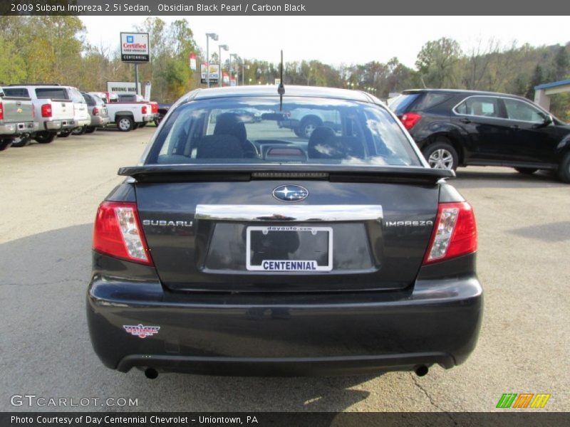 Obsidian Black Pearl / Carbon Black 2009 Subaru Impreza 2.5i Sedan