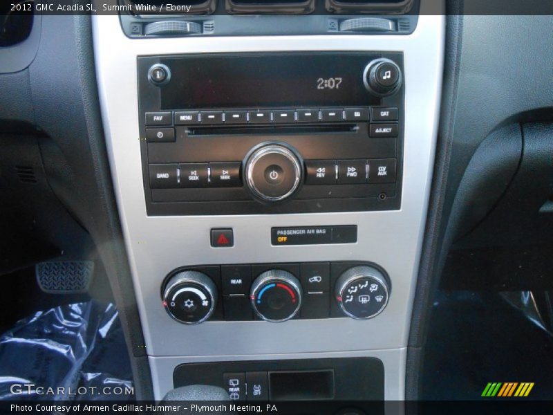 Summit White / Ebony 2012 GMC Acadia SL