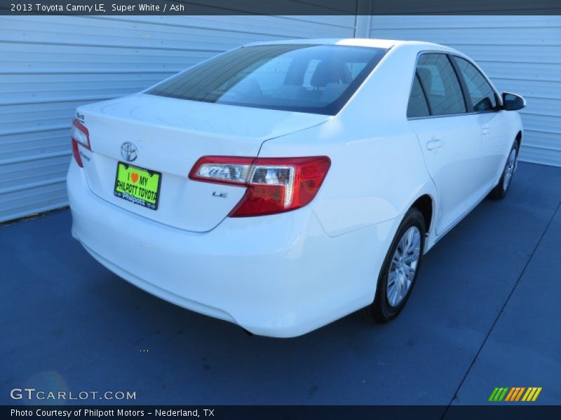 Super White / Ash 2013 Toyota Camry LE