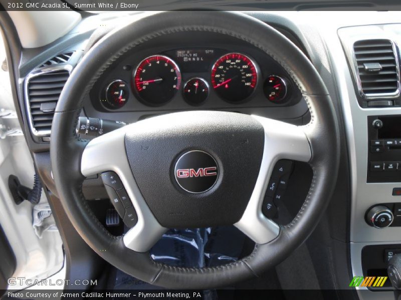 Summit White / Ebony 2012 GMC Acadia SL