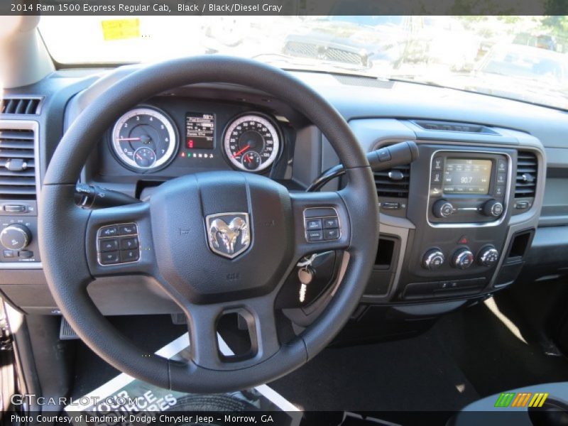 Black / Black/Diesel Gray 2014 Ram 1500 Express Regular Cab
