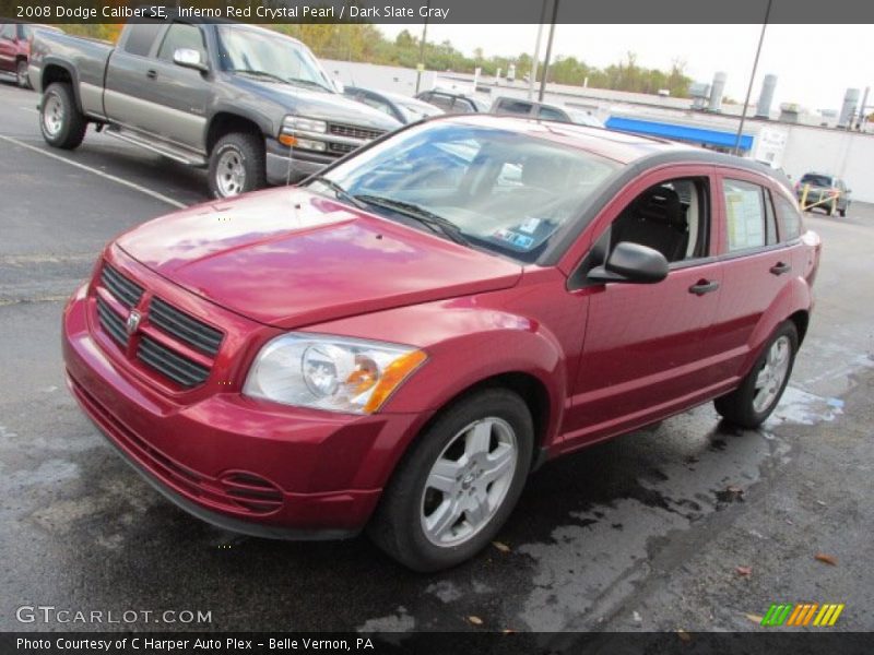 Inferno Red Crystal Pearl / Dark Slate Gray 2008 Dodge Caliber SE