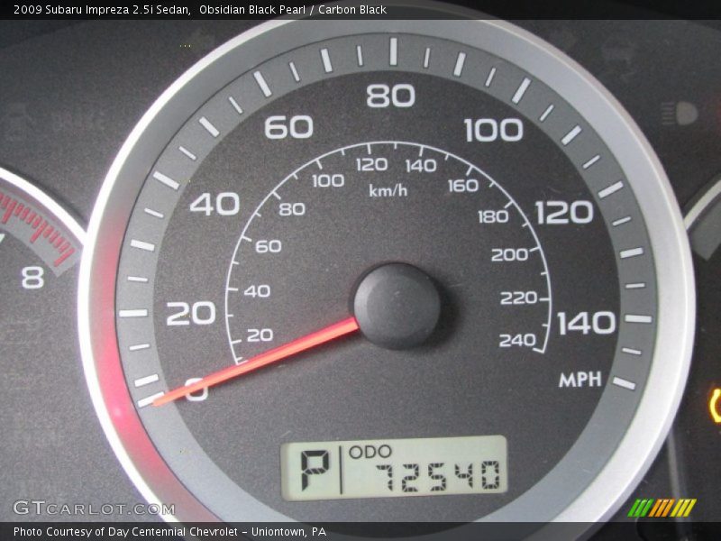 Obsidian Black Pearl / Carbon Black 2009 Subaru Impreza 2.5i Sedan