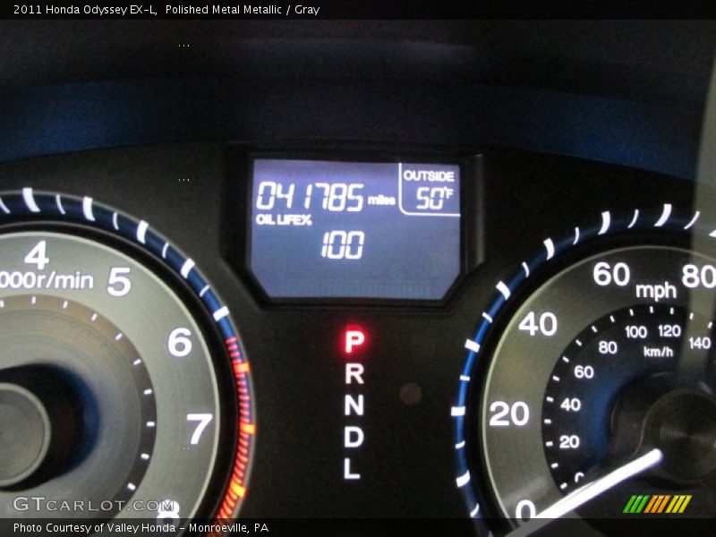 Polished Metal Metallic / Gray 2011 Honda Odyssey EX-L