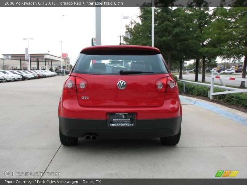 Tornado Red / Interlagos Plaid Cloth 2006 Volkswagen GTI 2.0T