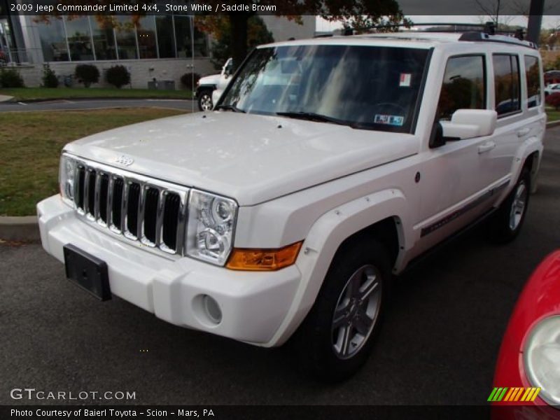 Stone White / Saddle Brown 2009 Jeep Commander Limited 4x4