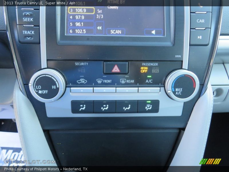 Super White / Ash 2013 Toyota Camry LE