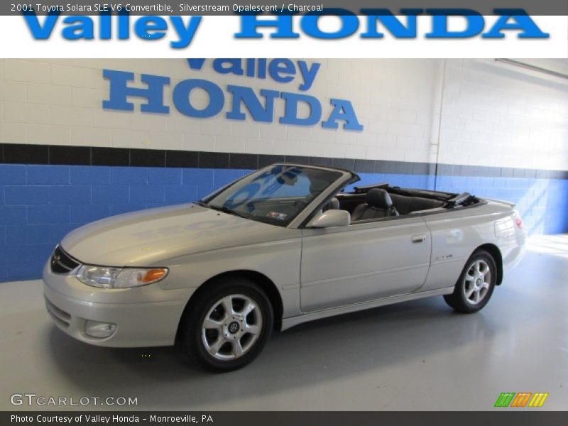 Silverstream Opalescent / Charcoal 2001 Toyota Solara SLE V6 Convertible