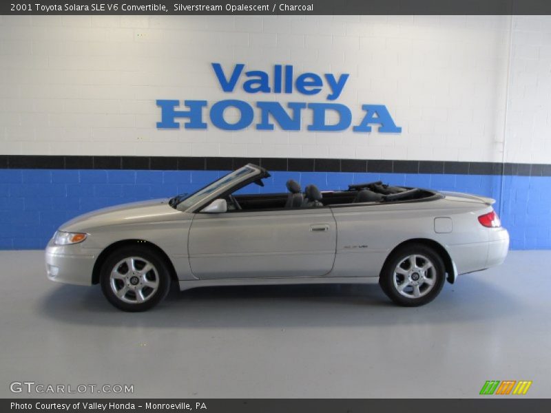 Silverstream Opalescent / Charcoal 2001 Toyota Solara SLE V6 Convertible