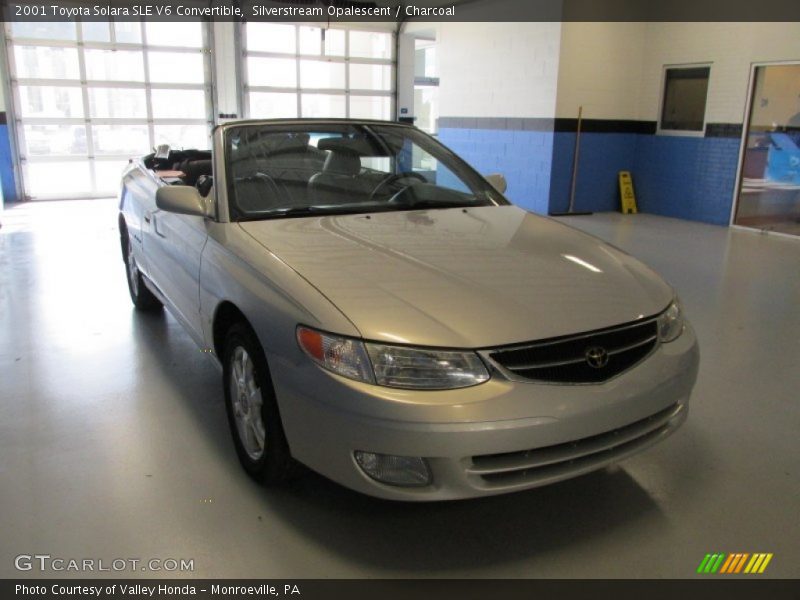 Silverstream Opalescent / Charcoal 2001 Toyota Solara SLE V6 Convertible