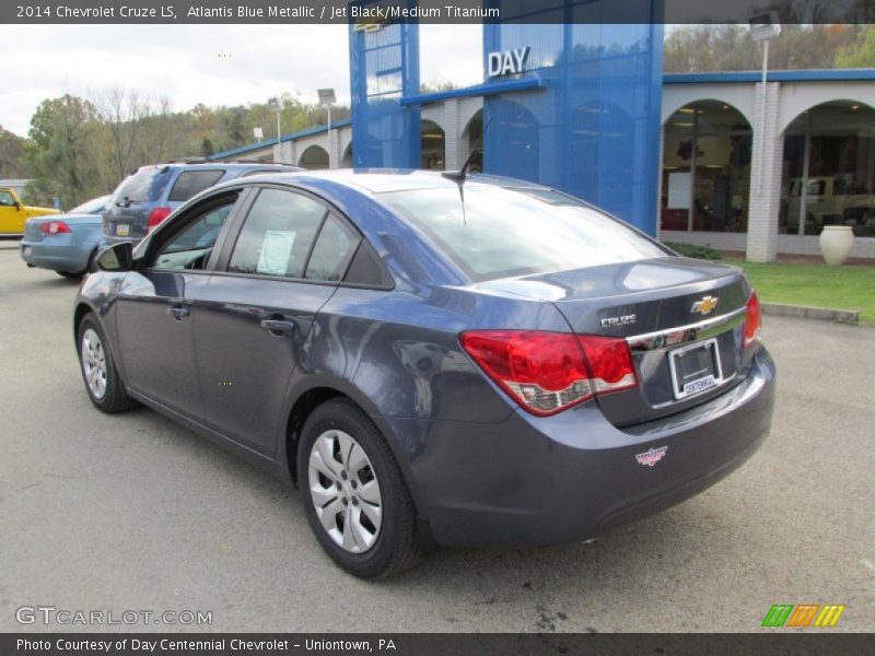 Atlantis Blue Metallic / Jet Black/Medium Titanium 2014 Chevrolet Cruze LS