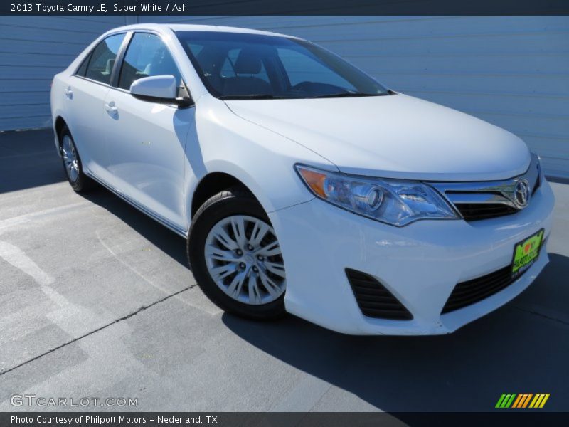 Super White / Ash 2013 Toyota Camry LE