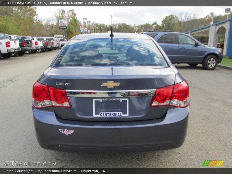 Atlantis Blue Metallic / Jet Black/Medium Titanium 2014 Chevrolet Cruze LS