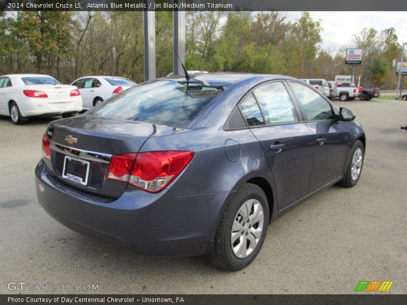 Atlantis Blue Metallic / Jet Black/Medium Titanium 2014 Chevrolet Cruze LS