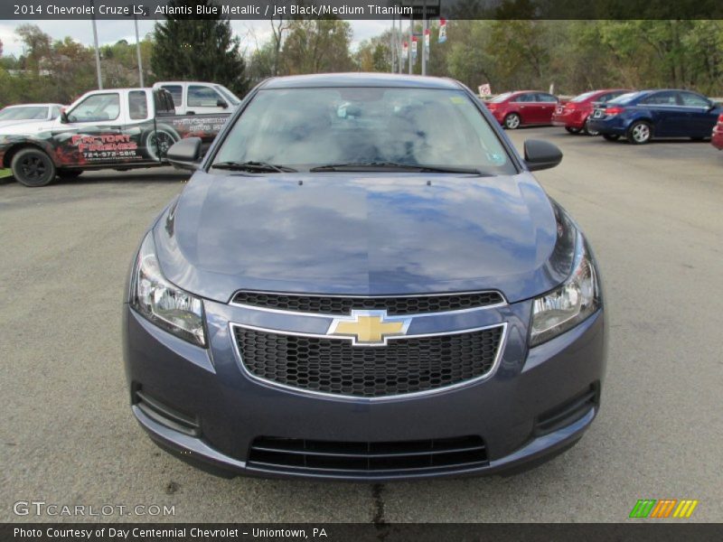 Atlantis Blue Metallic / Jet Black/Medium Titanium 2014 Chevrolet Cruze LS