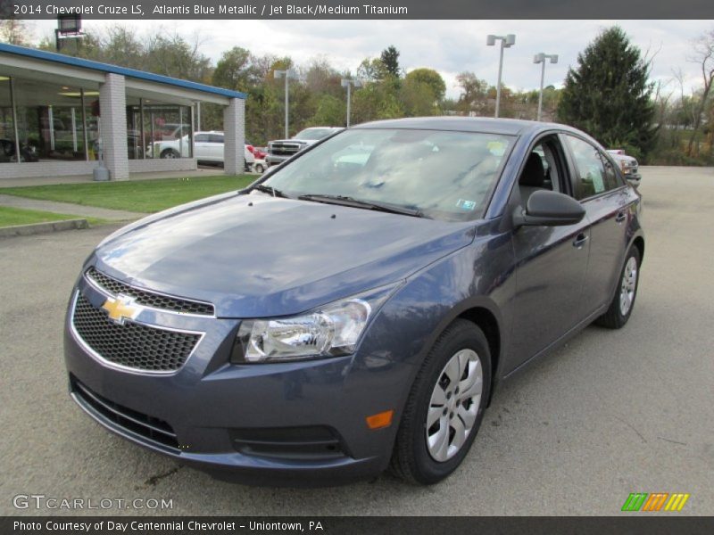 Atlantis Blue Metallic / Jet Black/Medium Titanium 2014 Chevrolet Cruze LS