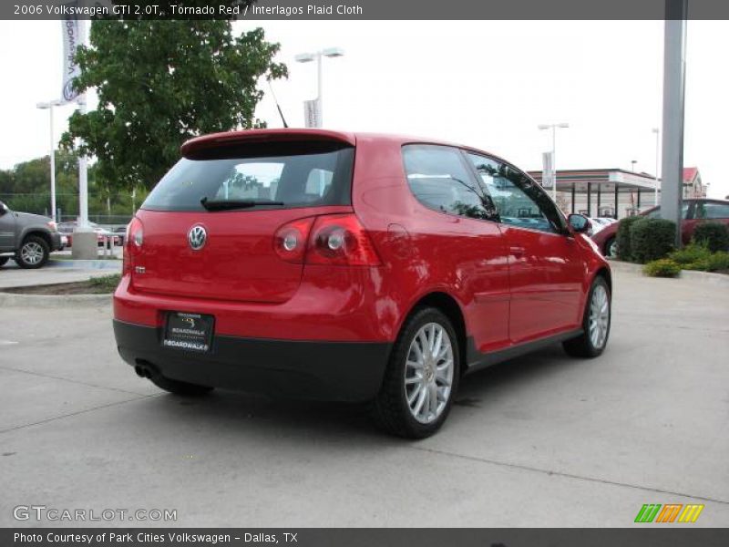 Tornado Red / Interlagos Plaid Cloth 2006 Volkswagen GTI 2.0T