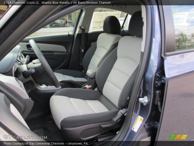Atlantis Blue Metallic / Jet Black/Medium Titanium 2014 Chevrolet Cruze LS
