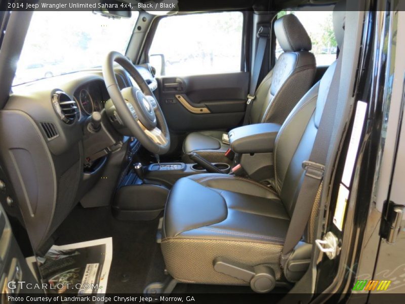 Black / Black 2014 Jeep Wrangler Unlimited Sahara 4x4
