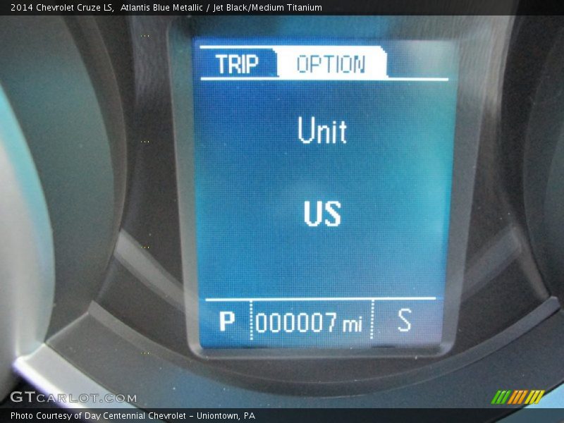 Atlantis Blue Metallic / Jet Black/Medium Titanium 2014 Chevrolet Cruze LS