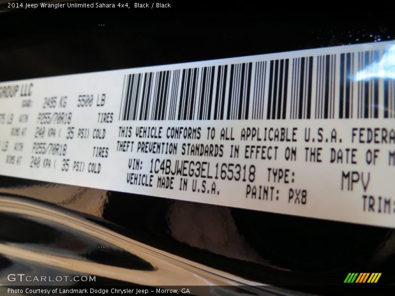Black / Black 2014 Jeep Wrangler Unlimited Sahara 4x4