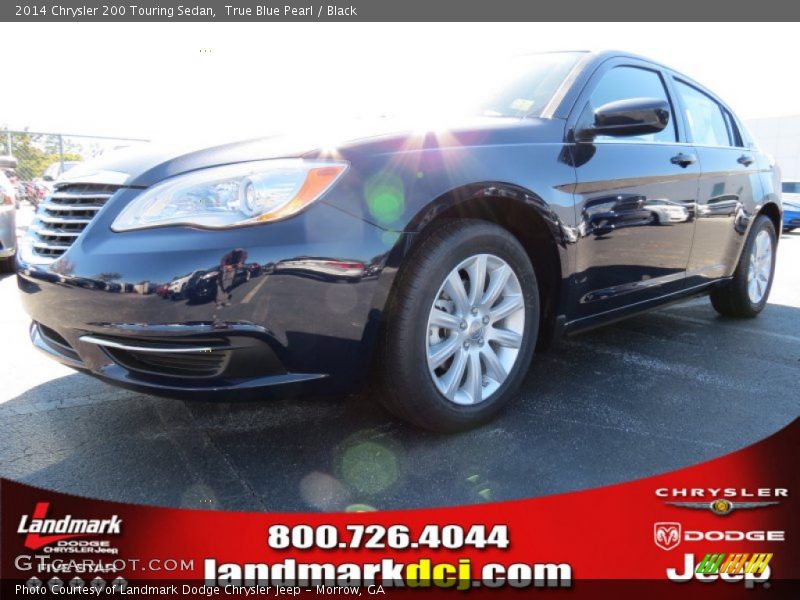True Blue Pearl / Black 2014 Chrysler 200 Touring Sedan