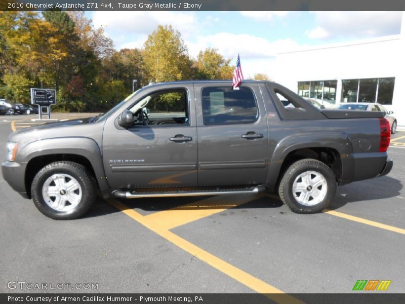 Taupe Gray Metallic / Ebony 2010 Chevrolet Avalanche Z71 4x4