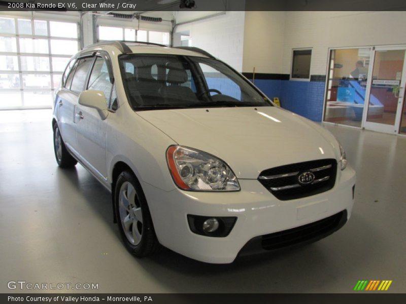 Clear White / Gray 2008 Kia Rondo EX V6