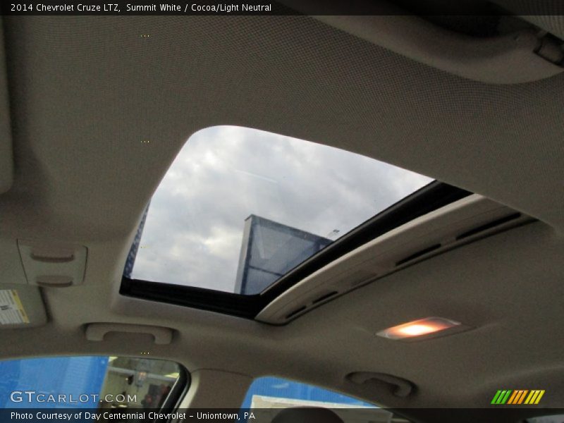 Summit White / Cocoa/Light Neutral 2014 Chevrolet Cruze LTZ