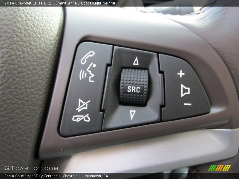 Summit White / Cocoa/Light Neutral 2014 Chevrolet Cruze LTZ