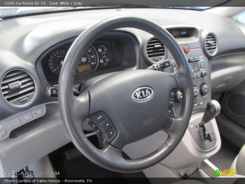 Clear White / Gray 2008 Kia Rondo EX V6