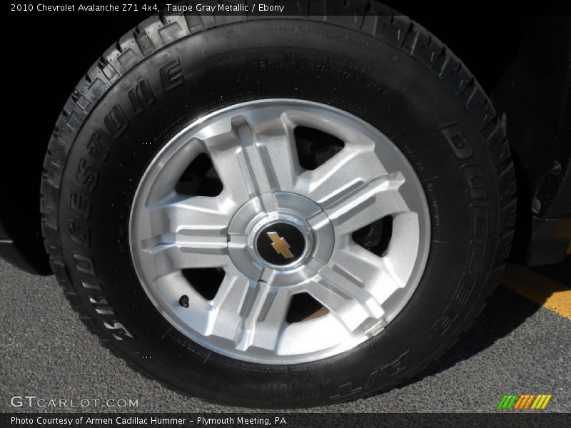 Taupe Gray Metallic / Ebony 2010 Chevrolet Avalanche Z71 4x4