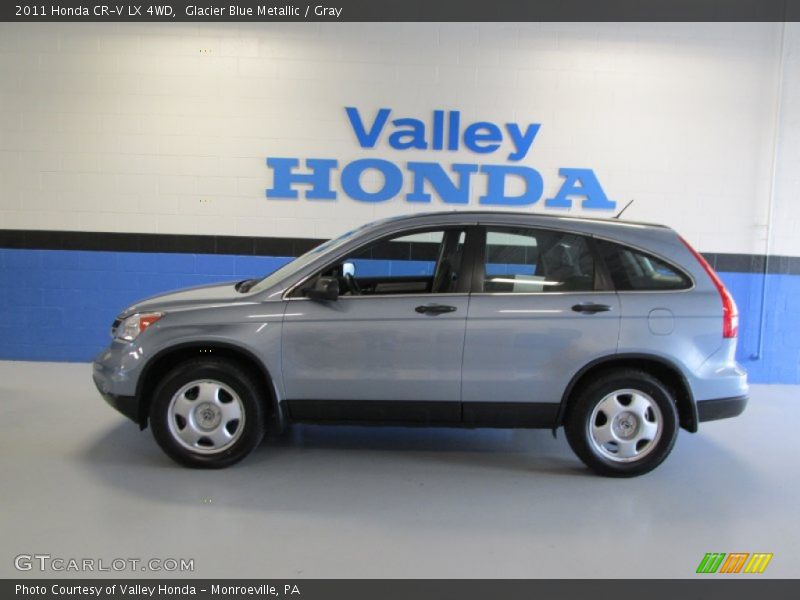 Glacier Blue Metallic / Gray 2011 Honda CR-V LX 4WD
